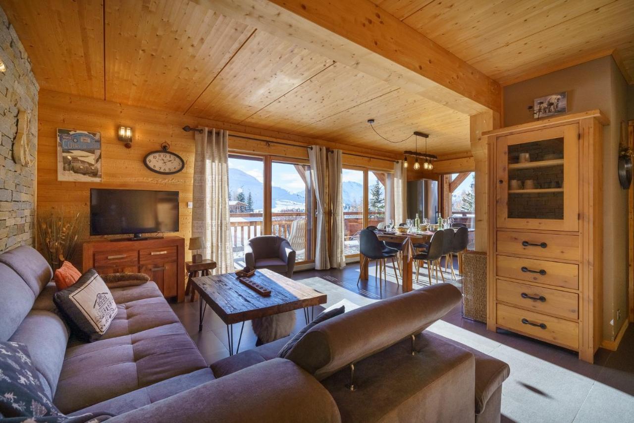 Вилла Les Balcons Du Golf Альп-д'Юэз Экстерьер фото